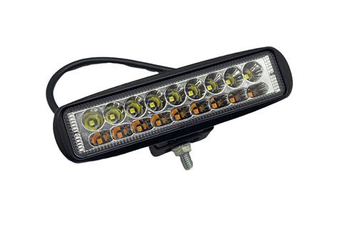 12V-30V LED BAR OFF-ROAD BEYAZ-SARI (18 X 1.5W) (157*42 MM)