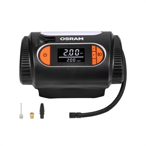 OSRAM 12V LASTİK ŞİŞİRME HAVA KOMPRESÖRÜ 180W (0-100 PSI / 0-6.9 BAR / 4 DK) (DİJİTAL)