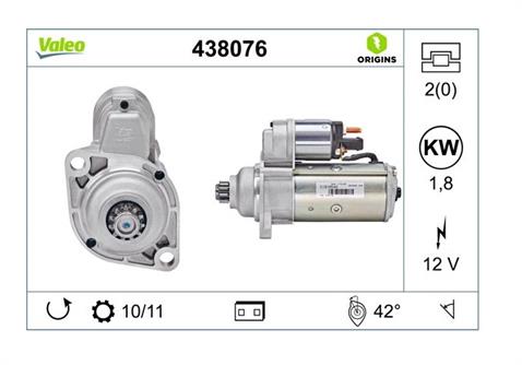 VALEO 12V MARŞ MOTORU 11 DİŞ 2 KW TERS (2 KULAK)