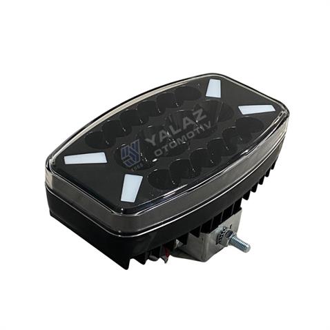 12V-24V GÜNDÜZ SÜRÜŞ LAMBASI (LEDLİ) (245*140*70 MM)  SARI-BEYAZ