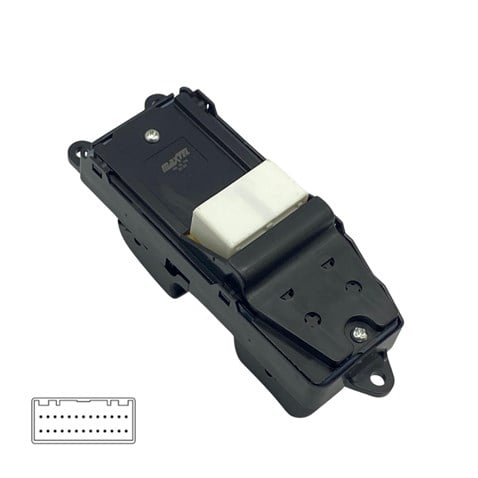 CAM ANAHTARI (ÇİFTLİ SOL KAPI) TOYOTA COROLLA 2001-2009