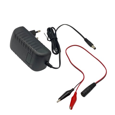 12V ŞARJ REDRESÖRÜ (AKÜ ŞARJ CİHAZI) (ADAPTÖRÜ) (OTOMATİK IŞIKLI 1 A)