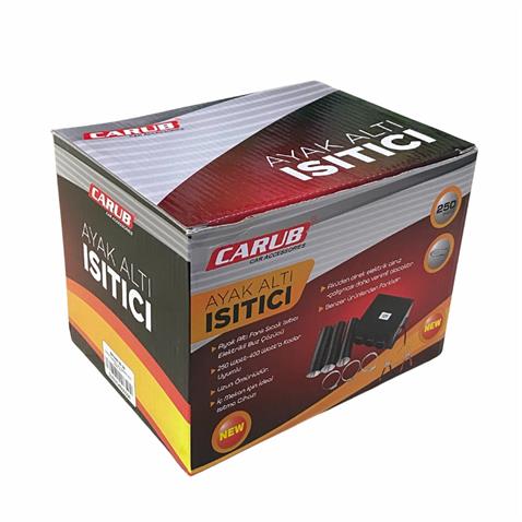 12V AYAK ALTI ISITICI FANLI (UNIVERSAL KALORİFER) (ÇİFT DEVRE) PLS