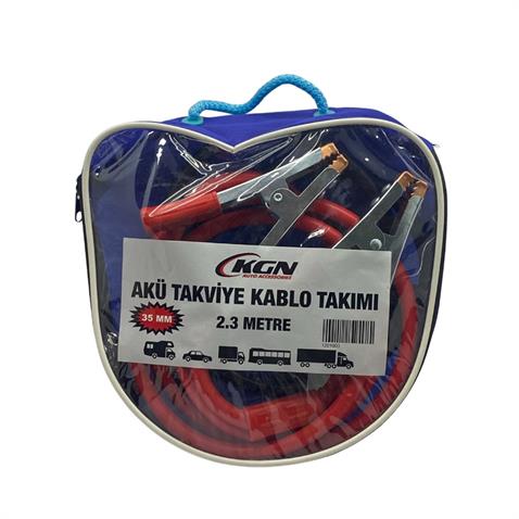 AKÜ TAKVİYE KABLOSU 1000 AH 35 MM TAKIM (2.3 MT) 
