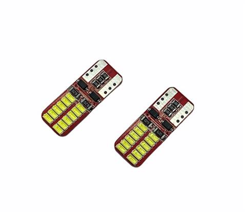 12V DİPSİZ AMPUL T10 (24 LEDLİ) BEYAZ (ARIZA IŞIĞI YAKMAZ)  (2 AD)