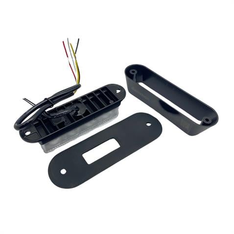 12V-24V ÇAKAR FLAŞ LED LAMBA 18 FONKSİYONLU (4X1W) (ŞEFFAF) (MAVİ/MAVİ) (132*34*30 MM)