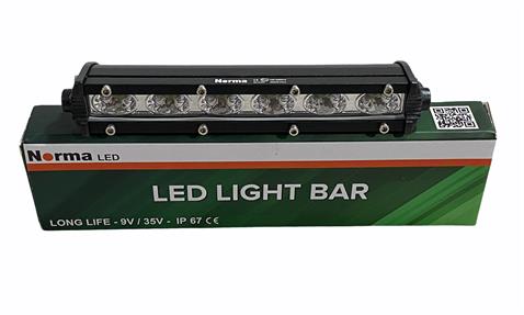 NORMA 9V-35V LED BAR OFF-ROAD 18W (6 LEDLİ) TEK SIRA İNCE DÜZ (180 MM) BEYAZ