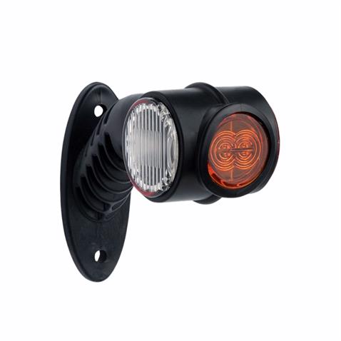 12V-24V BOYNUZ TAKOZ LAMBASI UZUN EĞRİ (LEDLİ) (3 FONKSİYONLU) SARI-KIRMIZI-BEYAZ