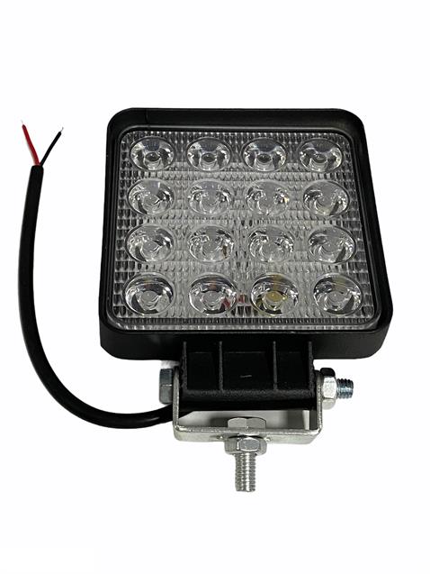9V-60V ÇALIŞMA LAMBASI KARE (16 X 3W POWER LEDLİ) (106*106 MM)