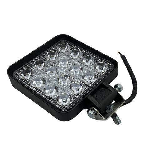 8V-110V ÇALIŞMA LAMBASI KARE (16 LEDLİ 48W) (108*108*28 MM) 