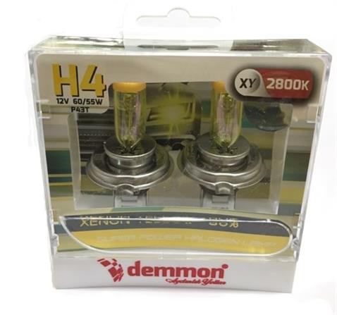DEMMON 12V H4 AMPUL 60/55W +%80 XENON YELLOW 2800K SARI (2 AD)