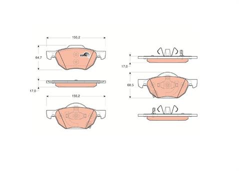 TRW ÖN FREN BALATASI HONDA ACCORD VIII 2.0/2.4 2003-2008