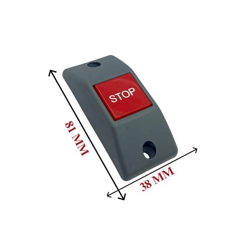 DURACAK (STOP) İKAZ BUTONU DÜZ-TAVAN TİPİ GRİ (DİK) (81*38 MM) BELEDİYE OTOBÜSÜ