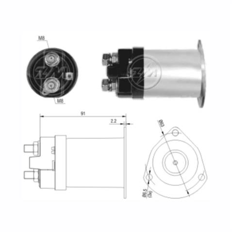 ZM 12V MARŞ OTOMATİĞİ DELCO TİPİ (3 DELİK) OPEL EM