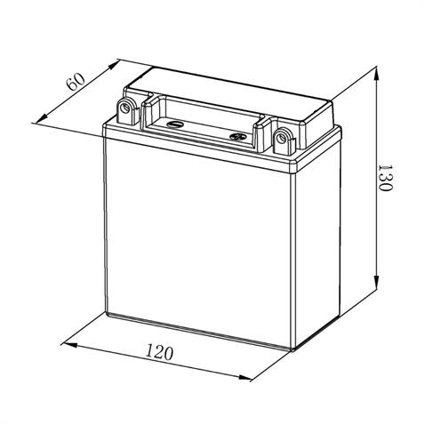 BOSCH 12V 5 AH MOTOSİKLET AKÜSÜ AGM 75 A (EN) (120*60*130) (YB5L-B) (BB5L-B) (12N5-3B) (FA122)
