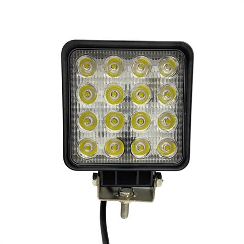 WOLFRAM 12V-24V ÇALIŞMA LAMBASI KARE (16 LEDLİ) E9