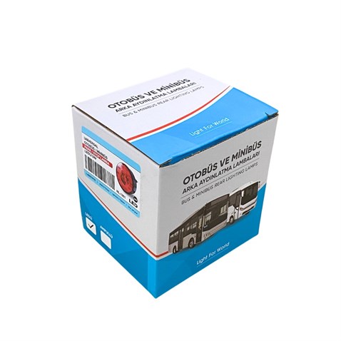 24V PARK-STOP LAMBASI YUVARLAK (LEDLİ KIRMIZI) (98 MM)