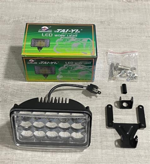 10V-48V ÇALIŞMA LAMBASI (15 LEDLİ 45W) (6000K 3300 LÜMEN) (ÇİFT DEVRE-UZUN/KISA) (168*108 MM)