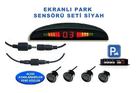 PARK SENSÖRÜ SES İKAZLI+OVAL GÖSTERGELİ (18 MM) SİYAH