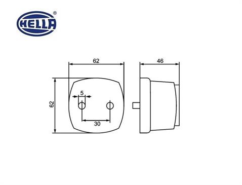 HELLA STOP LAMBASI KIRMIZI JOHNDEERE TRAKTÖR (62*62*46)