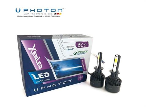 PHOTON 12V H1 COB LED XENON FAR AMPUL SETİ 6000K 6000 LÜMEN