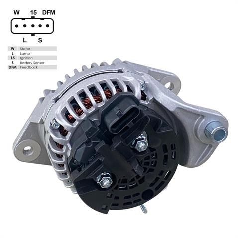 24V ALTERNATÖR DİNAMO BOSCH TİPİ 110 A (5 FİŞ SOKETLİ) (W-L-15-S-DFM) RENAULT-VOLVO
