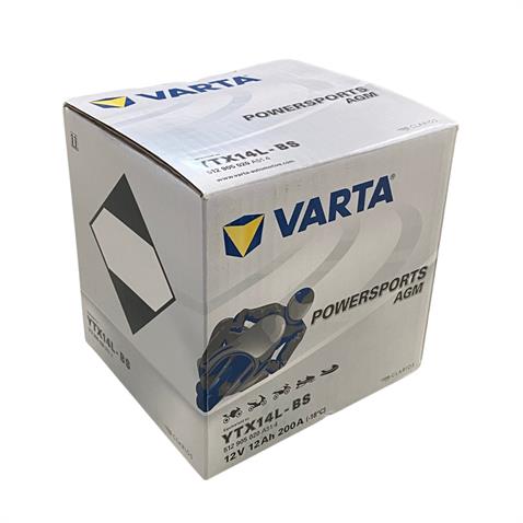 VARTA 12V 12 AH MOTOSİKLET AKÜSÜ AGM 200A (EN) (150*87*146) (YTX14L-BS) (A514) (+/-)