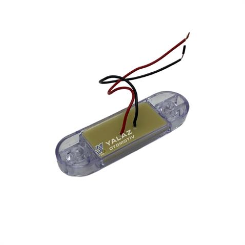 12V-24V PARMAK LAMBA 9-LEDLİ BEYAZ GENİŞ (85*25 MM)