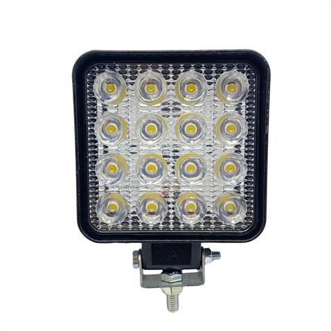 8V-110V ÇALIŞMA LAMBASI KARE (16 LEDLİ 48W) (109*109*28 MM) 