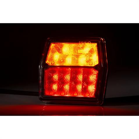 FRISTOM 12V-24V STOP LAMBASI KARE (LEDLİ) (PARK-FREN-SİNYAL-PLAKA) (100*93 MM) E9