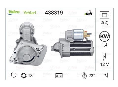 VALEO 12V MARŞ MOTORU 13 DİŞ 1.4 KW (START-STOP) RENAULT KADJAR/TALISMAN-DACIA DUSTER-NISSAN JUKE