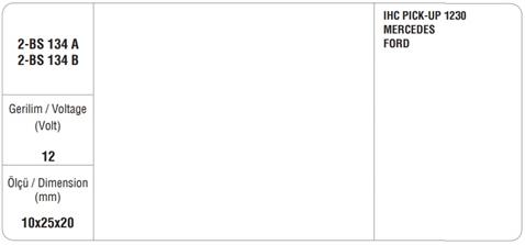 MEGA 12V MARŞ KÖMÜRÜ BOSCH TİPİ BSX-134 (4 AD)