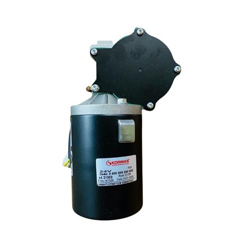KORMAS 24V SİLECEK MOTORU BÜYÜK TİP (DÜZ FREZE 14MM) (SOKETLİ 5 FİŞ) (L)