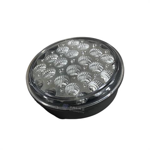 24V STOP LAMBASI YUVARLAK (ŞEFFAF) (LEDLİ) (4 FONKSİYONLU) (122 MM)