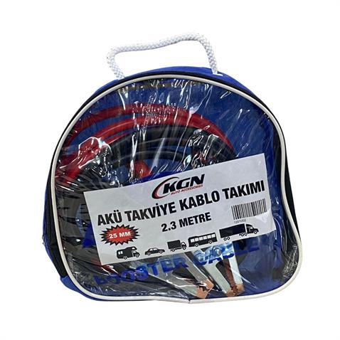 AKÜ TAKVİYE KABLOSU 800 AH 25 MM TAKIM (2.3 MT)