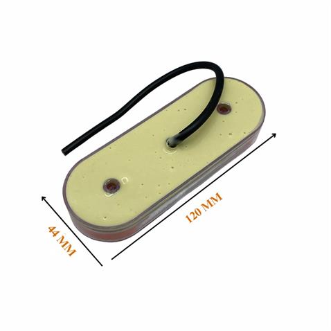 12V-24V POZİSYON LAMBASI (3 FONKSİYONLU) (SARI NEON LEDLİ) (120*44 MM)