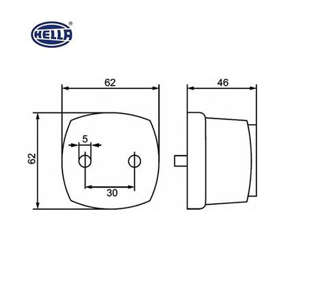 HELLA PARK LAMBASI BEYAZ (62*62*46)