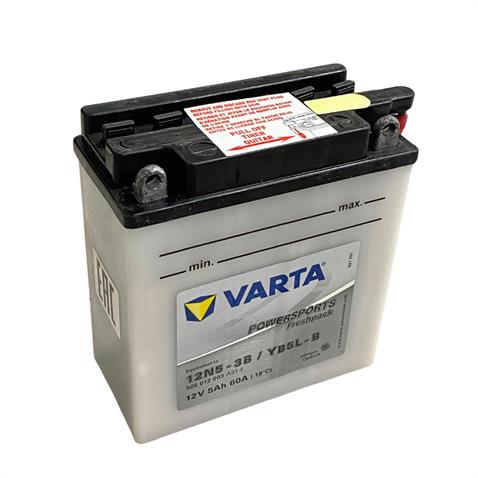 VARTA 12V 5 AH MOTOSİKLET AKÜSÜ 60 A (EN) (121*61*131) (12N5-3B) (YB5L-B) (A514)