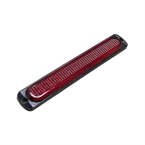 12V-24V İKAZ LAMBASI ÇAKARLI 12 LEDLİ KIRMIZI (192*29 MM)