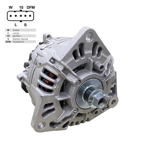 PLUSLINE 24V ALTERNATÖR DİNAMO 120 A (5 FİŞ SOKETLİ) (W-L-15-S-DFM) DAF-MAN TGA/TGL/TGM/TGS