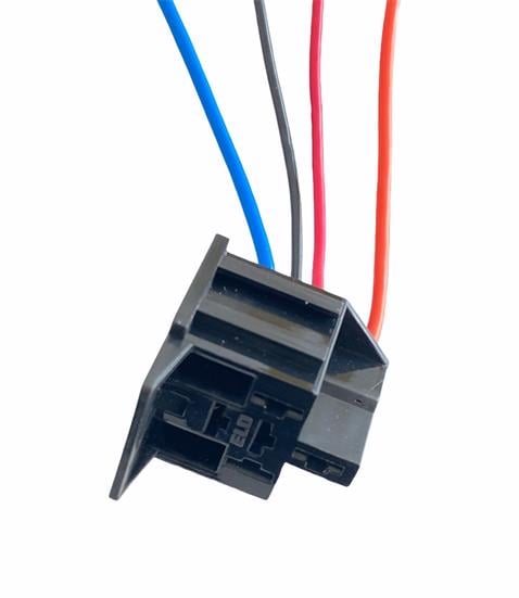 RÖLE SOKETİ (RÖLE YUVASI) 5 UÇLU SİYAH (4 KABLOLU)