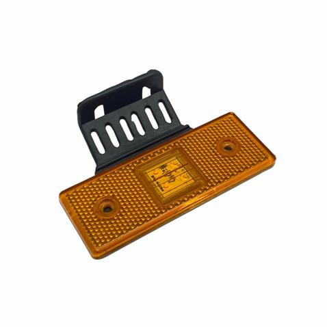 12V-24V YAN SİNYAL LAMBASI DORSE SİDE MARKER SARI (4 LEDLİ) (110*42 MM) E9