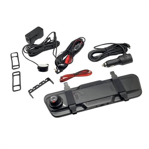ARAÇ YOL KAYIT KAMERASI DİKİZ AYNALI 10 İNÇ FULL HD (ÖN-ARKA KAMERALI/ PARK SENSÖRLÜ) 64 GB