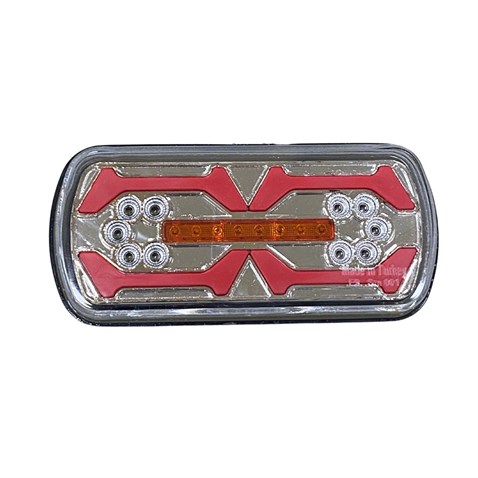 12V-24V STOP LAMBASI LEDLİ (KAYAR SİNYALLİ) (225*105 MM) UNIVERSAL