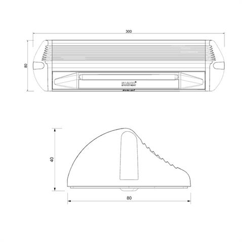 SANEL 10V-30V DIŞ AYDINLATMA LAMBASI (TAVAN LAMBASI) (36*0.5W LED) (SU GEÇİRMEZ) (300*80 MM)