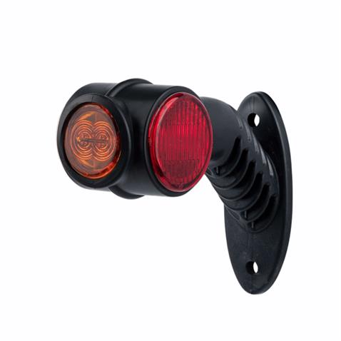 12V-24V BOYNUZ TAKOZ LAMBASI UZUN EĞRİ (LEDLİ) (3 FONKSİYONLU) SARI-KIRMIZI-BEYAZ