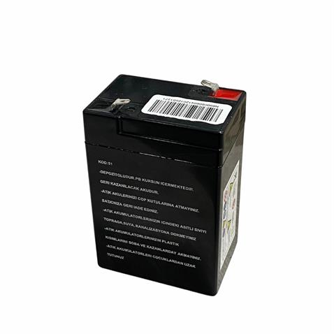 ORBUS 6V 4 AH AKÜ KURU TİP (70*48*101) (0,66 KG) ECO