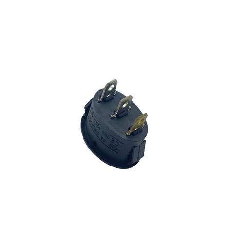 TUŞLU ANAHTAR MİNİ (3 FİŞ) (IŞIKLI) (ON-OFF) (6A 250V / 10A 125V AC) KIRMIZI OVAL