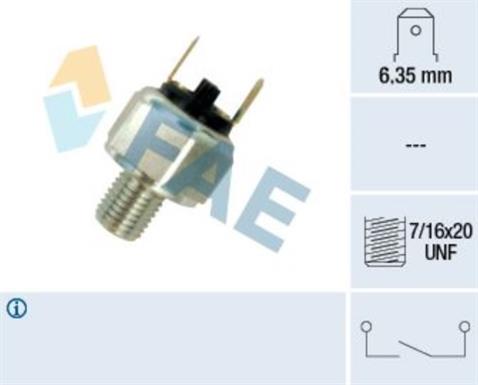 FAE HİDROLİKLİ FREN MÜŞÜRÜ (KALIN DİŞ) (7/16 X 20 UNF) (3.00-6.00 BAR) PEUGEOT J9