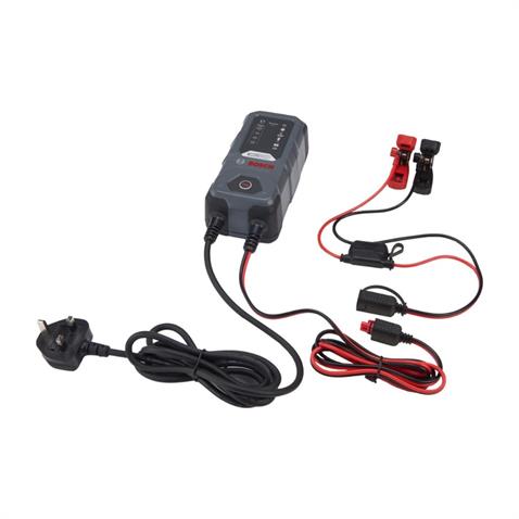 BOSCH 6V-12V ŞARJ REDRESÖRÜ (AKÜ ŞARJ CİHAZI) OTOMATİK C30 (6V-0.8 A / 12V-3.8 A) (WET-JEL-EFB-AGM)